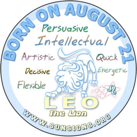 21 august zodie|August 21 Zodiac Horoscope Birthday Personality